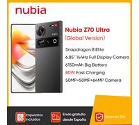 Nubia Z70 Ultra Smartphone 5G 6.85 ''144Hz Display completo Fotocamera 6150mAh Batteria IP68 Impermeabile NFC Versione globale 100% Nuovo 12+256GB Gold