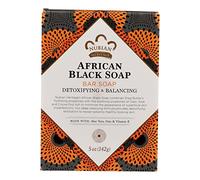 Nubian African Black Soap bar, confezione da 5
