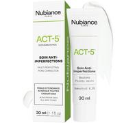 NUBIANCE - ACT-5 30 ml - Crema anti-acne viso - Regolazione sebo - Per tutti i tipi di pelle - Senza effetti secchezza - Antiimperfezioni