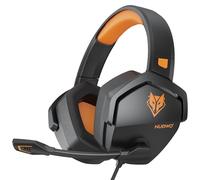 NUBWO Cuffie Gaming per PS4, PS5, PC, Xboxone, Cuffie con Microfono Over-Ear con Cancellazione del Rumore per Computer Portatili NS Games - Giallo
