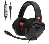NUBWO Cuffie Gaming per PS4, PS5, PC, Xboxone, Cuffie con Microfono Over-Ear con Cancellazione del Rumore per Computer Portatili NS Games - Arancio