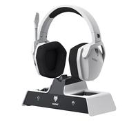 NUBWO G06 Pro Cuffie Gaming Wireless con Stazione di Ricarica per Cuffie e Controller PS5, Bassa Latenza da 17ms, Durata Della Batteria 120h, Driver Dinamici da 50mm-Bianco