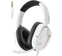 NUBWO HG04L Cuffie Gaming per PS5/PS4, Xbox Series X|S/Xbox One, Switch - Leggere 250g, Microfono Unidirezionale Clear, Paraorecchie in Memory Foam Morbido, Jack da 3,5mm per Gaming e Lavoro