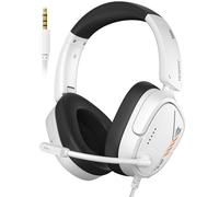 NUBWO HG04L Cuffie Gaming per PS5/PS4, Xbox Series X|S/Xbox One, Switch - Leggere 250g, Microfono Unidirezionale Clear, Paraorecchie in Memory Foam Morbido, Jack da 3,5mm per Gaming e Lavoro (Rosso)
