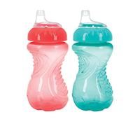 Nuby - 2 coppette anti-rovesciamento con presa facile, 283,5 ml