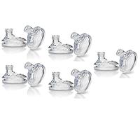 Nuby (5 confezioni) 10 count super beccuccio beccucci nessuna fuoriuscita di ricambio, trasparente