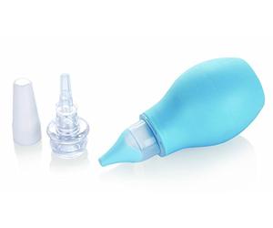 Nuby - Aspiratore nasale - Naso per bebè 2 in 1 con auricolare - Blu