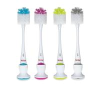 Nuby Baby Accessories Bottle Brush W/interlocking capezzolo 2-in-1 variare color 5554
