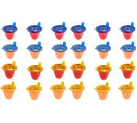Nuby Bicchieri con Coperchio per Bambini, Set da 12, 210ml, Multicolore (Confezione da 2)