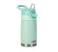 Nuby Thirsty Kids No Spill Flip-It Reflex tazza da viaggio in acciaio inox, 283,5 g, verde acqua, menta