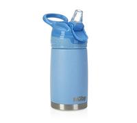 Nuby - Bottiglia in Acciaio Inox Flip-It Reflex da Viaggio - Bicchiere Antigoccia per Bambini con Chiusura di Sicurezza e Design Termico - Bottiglia da Viaggio per Bambini da 300ml - Colore Blu