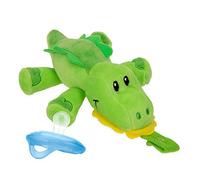 Nuby Calming Natural Flex Snuggleez Ciuccio con peluche Combo Set per coccole con Comfort, Alligatore