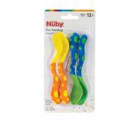 Nuby - Cucchiai e forchette, colori possono variare, 4 pezzi