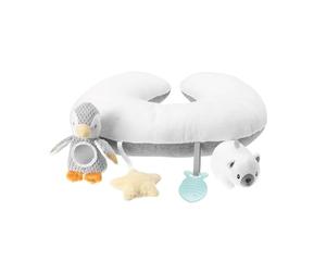 Nuby Cuscino Tummy Time Interattivo Stimolante, 0+ Mesi, Pinguino