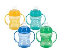 Nuby Grip N' Sip Cu Super Beccuccio a due maniglie No-Spill (4 Count, CMV)