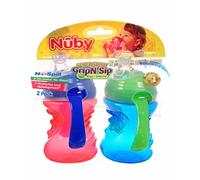 Nuby grip N SIP tazza con manici neutral- confezione da 2 - 226,8 gram (colori/stili possono variare)