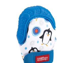 Nuby Guantino Massaggiagengive Happy Hands Blu