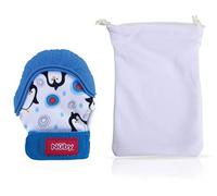 Nuby Happy Hands Guantino Massaggiagengive, 3 m, Blu - NUOVO