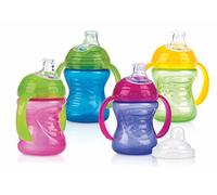 Nuby ID10052 Tazza con Manici e Beccuccio Antigoccia, 240ml, colori assortiti