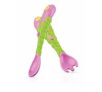 Nuby ID22012 Flower Cucchiaino e Forchettina