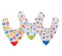 Nuby ID4290 Bandana Bavaglino con Massaggiagengive, Modelli Assortiti