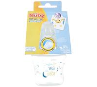 Nuby Id68059Blue Lm Biberon Little Moments 180 ml, Azzurro