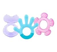 Nûby Mordente 3 Fasi 3+ Mesi 3 Pezzi Silicone Morbido Mano Freddo Multitextura