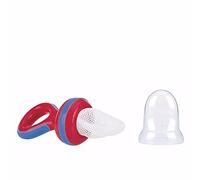 Nuby - Nibbler Retina Svezzamento Neonati con cappuccio - Rosso - 6m+ - Midi (180 x 130)