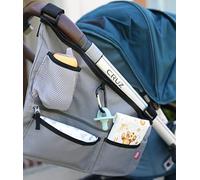 Nuby Organizer laterale per passeggino: mantiene gli oggetti essenziali organizzati grigi