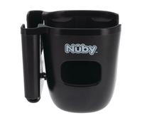 Nuby Portabicchiere Passeggino con Porta Telefono, Universale | Accessorio da viaggio pratico, supporto 360° sicuro e regolabile, compatibile con Cybex, Bebeconfort e Kinderkraft