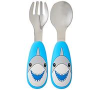 Nuby - Posate per bambini in acciaio INOX, 12 m +