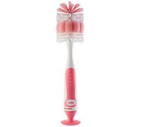 Nuby - Scovolino per biberon e tettarelle con ventosa - Rosa