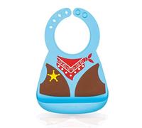 Nûby Silicone Bib with Cowboy Designs