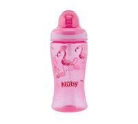 Nuby - Tazza antigoccia con cannuccia per neonati Flip-It - Biberon con cannucci