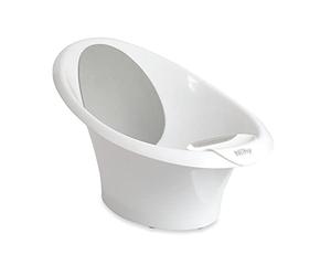 Nuby Sit Me Up - Vasca da bagno per bambini con urto antiscivolo integrato e morbido poggiatesta, sedile per vasca da bagno, supporto seduto, adatto da 0 a 12 mesi in su, tazza per il lavaggio e spina