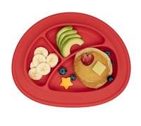 Nuby Sure Grip Miracle - Tappetino in silicone, adatto alla maggior parte dei seggioloni, 6 m, colore: rosso