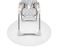 Nuby Tappetino impermeabile per seggiolone, 127 cm, trasparente, protegge il pavimento da fuoriuscite e pasticci