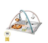 Nuby Tappeto Gioco Imbottito con Peluche, 0+ Mesi, Animal Adventures | Tappeto con barra giochi rimovibile, favorisce la motricità fine, tappeto divertente che incoraggia il tummy time