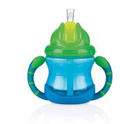 Nuby Tazza Flip it con Cannuccia e Manici 240 ml - 12 mesi+
