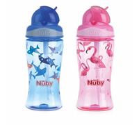 Nuby Tazza Flip It in Tritan con Cannuccia