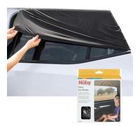 Nuby Tendine Parasole Auto, Protezione UV, 60x124x56cm, Set da 2, Nero | Protegge da sole e insetti, mantiene l'auto fresca, tessuto in rete traspirante, adatta alla maggior parte dei finestrini