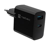 NUC-2143 Alimentatore: Spina Impulso 5-20VDC 3A 45W 90x51x29mm Nero NATEC