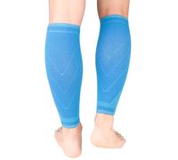 NuCamper 2 Pezzi Polpaccio Compressione Uomo Donna, Sports Fasce Compressione Polpaccera, Fascia Elastica per Polpaccio e Stinco per Corsa, Ciclismo, Fitness, Vene Varicose, Stecche di Stinco Gonfiore