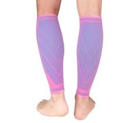 NuCamper 2 Pezzi Polpaccio Compressione Uomo Donna, Sports Fasce Compressione Polpaccera, Fascia Elastica per Polpaccio e Stinco per Corsa, Ciclismo, Fitness, Vene Varicose, Stecche di Stinco Gonfiore