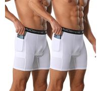 NuCamper Pantaloncini Compressivi Uomo, Pantaloncini da Corsa Shorts, Sportivi Pantaloni Corti Compressione Legging Traspiranti ad Asciugatura Rapida Palestra Shorts per Running Allenamento
