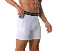NuCamper Pantaloncini Compressivi Uomo, Pantaloncini da Corsa Shorts, Sportivi Pantaloni Corti Compressione Legging Traspiranti ad Asciugatura Rapida Palestra Shorts per Running Allenamento