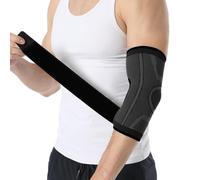 NuCamper Tutore Epicondilite Gomito 2 Pezzi, Fascia Di Compressione, Gomitiera per Uomo e Donne, Bendaggio Antiscivolo per Palestra Bodybuilding Calisthenics e Allenamento, Tendiniti