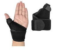 NuCamper Tutore per Polso Tunnel Carpale Mano Destra Sinistra per Uomini Donne, Polso Notturno Sonno Supporta Stecche Stabilizzatore del Braccio con Manicotto (Tipo-B, nero)