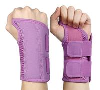 NuCamper Tutore per Polso Tunnel Carpale Mano Destra Sinistra per Uomini Donne, Polso Notturno Supporto per Sonno Stecche Stabilizzatore del Braccio con Manicotto di Compressione Cinghie Regolabili