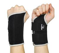 NuCamper Tutore per Polso Tunnel Carpale Mano Destra Sinistra per Uomini Donne, Polso Notturno Supporto per Sonno Stecche Stabilizzatore del Braccio con Manicotto di Compressione Cinghie Regolabili